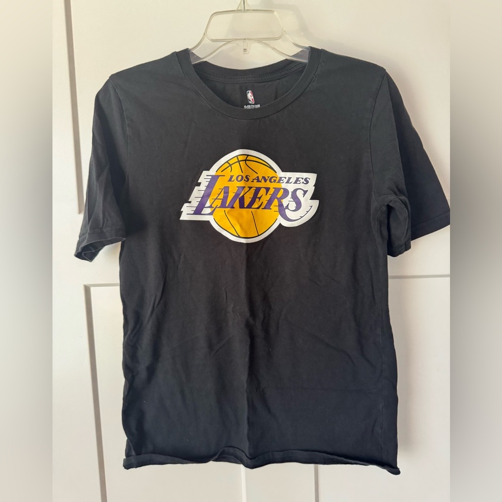 NBA Lakers Black T-Shirt with Logo